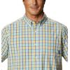 Columbia Men’s Rapid Rivers II Short Sleeve Shirt(Yellow Gingham)