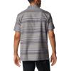 Columbia Mens Scenic Ridge Short Sleeve(City Grey Stripe)