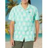 Columbia Mens Scenic Ridge Short Sleeve(Ice Green Ikat)