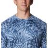 Columbia Men’s Summerdry Printed Long Sleeve(Bluestone Dye Palms Tonal)