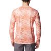 Columbia Men’s Summerdry Printed Long Sleeve(Desert Orange Dye Palms Tonal)