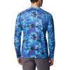 Columbia Men’s Summerdry Printed Long Sleeve(Purple Lotus Natureal Waves)