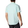 Columbia Men’s Twisted Creek II Short Sleeve Shirt(Electric Turquoise Wave Crest Stripe)