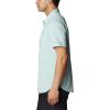 Columbia Men’s Twisted Creek II Short Sleeve Shirt(Electric Turquoise Wave Crest Stripe)