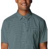 Columbia Men’s Twisted Creek II Short Sleeve Shirt(Metal Basic Stripe)