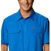 Columbia Men’s Utilizer Ii Solid Short Sleeve Shirt(Azure Blue)