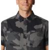 Columbia Mens Utilizer Printed Woven Short Sleeve(Black Mod Camo)