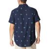 Columbia Mens Utilizer Printed Woven Short Sleeve(Collegiate Navy Camp Social)
