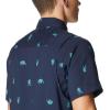 Columbia Mens Utilizer Printed Woven Short Sleeve(Collegiate Navy Camp Social)