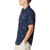Columbia Mens Utilizer Printed Woven Short Sleeve(Collegiate Navy Camp Social)