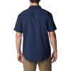 Columbia Mens Utilizer Printed Woven Short Sleeve(Collegiate Navy Dawn Dot Multicolor)
