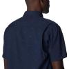 Columbia Mens Utilizer Printed Woven Short Sleeve(Collegiate Navy Hammocked)