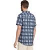 Columbia Mens Utilizer Printed Woven Short Sleeve(Collegiate Navy Omblur)