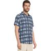 Columbia Mens Utilizer Printed Woven Short Sleeve(Collegiate Navy Omblur)
