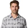 Columbia Mens Utilizer Printed Woven Short Sleeve(Columbia Grey Omblur)