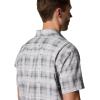 Columbia Mens Utilizer Printed Woven Short Sleeve(Columbia Grey Omblur)