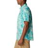 Columbia Mens Utilizer Printed Woven Short Sleeve(Ice Green Sketchy Paradise)