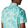 Columbia Mens Utilizer Printed Woven Short Sleeve(Ice Green Sketchy Paradise)