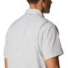 Columbia Mens Utilizer Printed Woven Short Sleeve(Nimbus Grey Camp Social)