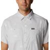 Columbia Mens Utilizer Printed Woven Short Sleeve(Nimbus Grey Camp Social)