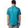 Columbia Mens Utilizer Printed Woven Short Sleeve(River Blue Sundot Tonal)