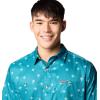 Columbia Mens Utilizer Printed Woven Short Sleeve(River Blue Sundot Tonal)