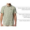 Columbia Mens Utilizer Printed Woven Short Sleeve(Safari Yarrow Mirage)