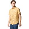 Columbia Mens Utilizer Printed Woven Short Sleeve(Sand Dune Yarrow Mirage)