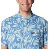 Columbia Mens Utilizer Printed Woven Short Sleeve(Spray Areca)