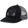 Columbia Unisex Adult PFG Logo Mesh Ball Cap(Black Canadian Rockies)