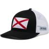 Columbia Unisex Adult PFG Logo Mesh Ball Cap(Black/Alabama Flag)