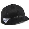 Columbia Unisex Adult PFG Logo Mesh Ball Cap(Black/Black)