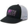 Columbia Unisex Adult PFG Logo Mesh Ball Cap(Black/Cool Grey/Inshore Slam Flag)