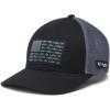 Columbia Unisex Adult PFG Logo Mesh Ball Cap(Black/Graphite)
