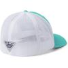 Columbia Unisex Adult PFG Logo Mesh Ball Cap(Bright Aqua  White  Coll Navy  Bonefish)