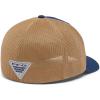 Columbia Unisex Adult PFG Logo Mesh Ball Cap(Carbon/Ancient Fossil/PNW Flag)