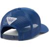 Columbia Unisex Adult PFG Logo Mesh Ball Cap(Carbon/Collegiate Navy)