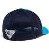 Columbia Unisex Adult PFG Logo Mesh Ball Cap(Compass Blue/Offshore Slam Flag)