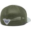 Columbia Unisex Adult PFG Logo Mesh Ball Cap(Cool Green/Mosstone/Us Fish Flag)