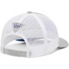 Columbia Unisex Adult PFG Logo Mesh Ball Cap(Cool Grey Heather/Vivid Blue)