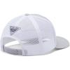 Columbia Unisex Adult PFG Logo Mesh Ball Cap(Cool Grey/White/Us Fish Flag)