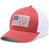 Columbia Unisex Adult PFG Logo Mesh Ball Cap(Dusty Crimson/White/Nocturnal)