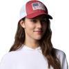 Columbia Unisex Adult PFG Logo Mesh Ball Cap(Dusty Crimson/White/Nocturnal)