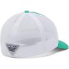 Columbia Unisex Adult PFG Logo Mesh Ball Cap(Electric Turquoise/White/Cool Grey)