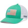 Columbia Unisex Adult PFG Logo Mesh Ball Cap(Electric Turquoise/White/Cool Grey)