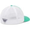 Columbia Unisex Adult PFG Logo Mesh Ball Cap(Electric Turquoise/White/Cool Grey)