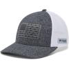 Columbia Unisex Adult PFG Logo Mesh Ball Cap(Grill Heather/White/US Fish Flag)