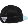 Columbia Unisex Adult PFG Logo Mesh Ball Cap(Gulf Stream/Black/Offshore Slam Flag)
