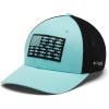 Columbia Unisex Adult PFG Logo Mesh Ball Cap(Gulf Stream/Black/Offshore Slam Flag)