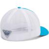 Columbia Unisex Adult PFG Logo Mesh Ball Cap(Ocean Blue/White)